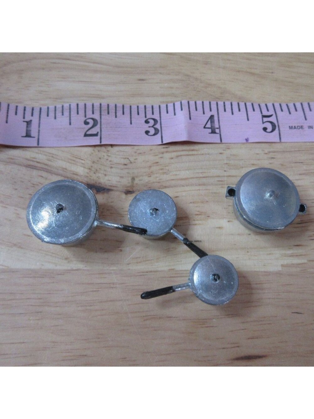 8 piece Metal (?) Miniature Doll Pots & Pans with Lids